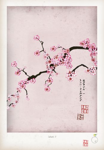 Cherry Blossom Print - Sakura IX by Tony Fernandes